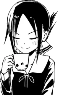 😆 a479ebbc Kaguya Shinomiya Kaguya-sama: Love Is War アニメ, かぐや, 四宮, マンガ, 飲み物, お茶, キャラクター whatsapp sticker