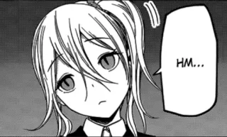 🤔 b10940ea HM... 漫画, アニメ, 考える, 表情, キャラクター, うーん whatsapp sticker