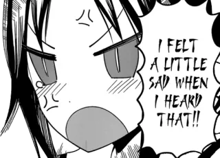 ☹️ ea0f2aa7 I FELT A LITTLE SAD WHEN I HEARD THAT!! アニメ, マンガ, 悲しい, 表情, 漫画 whatsapp sticker