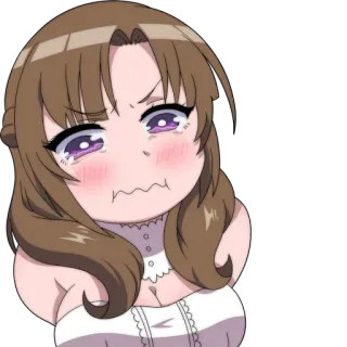 😢 3a69330b anime, menangis, sedih, marah, frustrasi whatsapp sticker