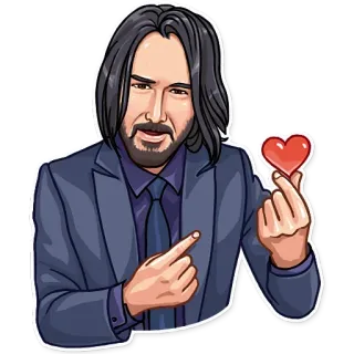 😍 c1685628 Keanu Reeves คีอานู รีฟส์, หัวใจ, มินิฮาร์ท, นักแสดง, คนดัง, ภาพเหมือน, ผู้ชาย telegram sticker