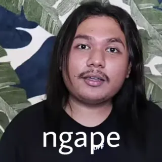 😭 9be5803a ngape 男人, 肖像, 印多, 印度尼西亚 telegram sticker