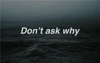 😏 bb9749bc Don't ask why océano, olas, mar, pregunta, frase telegram sticker