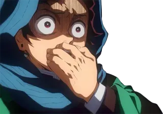 🤢 40ac5860 anime, impactado, miedo, expresión telegram sticker