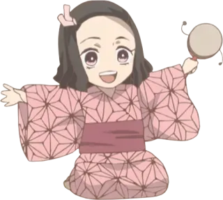 🎶 63d53617 Nezuko Kamado Demon Slayer Anime, Nezuko, Demon Slayer, Kimono, Kawaii, Lindo telegram sticker