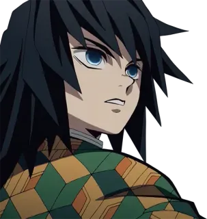 😲 95729306 Giyu Tomioka Demon Slayer Anime, Demon Slayer, Giyu Tomioka, Personaje, Manga, Espada, Lucha telegram sticker