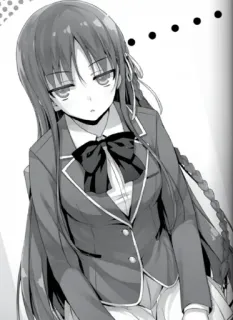 🤔 5e02ee79 Anime, Mädchen, Uniform, gelangweilt, Schulmädchen, Manga telegram sticker