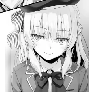 🤔 e32d1fad Anime, Manga, Mädchen, Porträt, Grinsen, Schuluniform telegram sticker