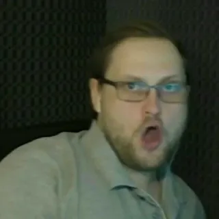 👀 4a625653 mężczyzna, twarz, wyraz, portret, osoba, zaskoczenie telegram sticker