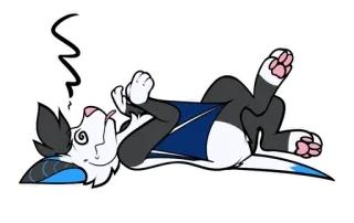 😵 69cea0cf Furry, Anthro, Animal, Desenho animado, Fofo, Feliz, Brincalhão whatsapp sticker