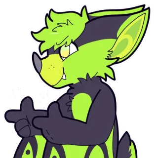 👈 1aa0b10f Фурри, Животное, Мультфильм, Указывает telegram sticker