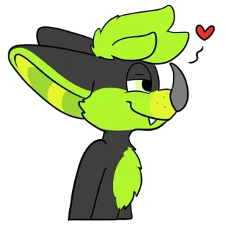 💞 2843488d Фурри, Антропоморфный, Мультфильм, Животное, Наклейка telegram sticker