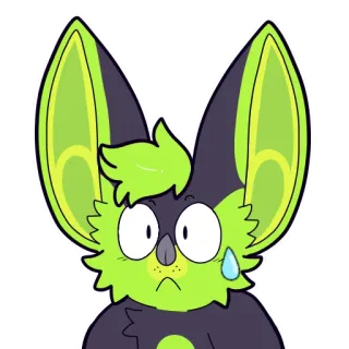 💧 8886668c летучая мышь, пушистый, мультфильм, милый, животное, наклейка telegram sticker