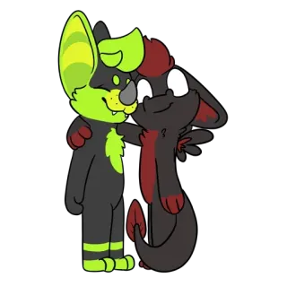 🐉 af380341 Мультик, Фурри, Животные, Дружелюбный, Милый telegram sticker