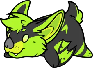 🥔 b784c42f животное, чиби, каваий, милый, собака, пушистый telegram sticker