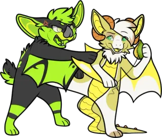 🍋 e9485ab7 Фурри, Летучая мышь, Монстр, Злой, Животное telegram sticker