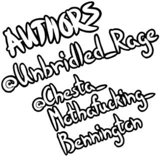 🍥 b9c0b6ec AUTHORS
@Unbridled_Rage
@Chesta_Mcthafucking-Bennington autoren, wut, beleidigend, text, benutzername telegram sticker