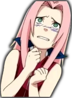 😓 da85754e Sakura Haruno Naruto Anime, Cartoon, Sakura, Haruno, Naruto, besorgt telegram sticker