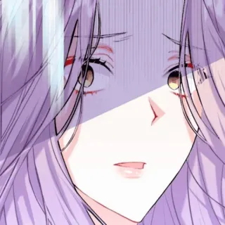 ✨ a5f22dae 애니메이션, 여자, 슬픈, 만화, 만화, 코믹, 표정, 초상화 telegram sticker