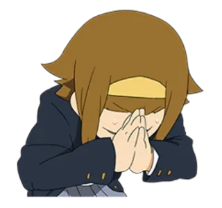 🔹 38411436 anime, girl, bowing, apology, expression, character telegram sticker