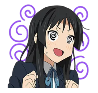 🔹 735c0b5c anime, cartoon, character, animated, funny, expression, girl telegram sticker