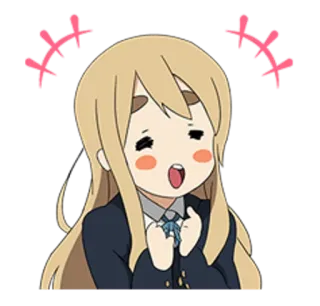 🔹 c8d033c5 anime girl, cartoon, excited, cheerful, joyful, kawaii, anime telegram sticker