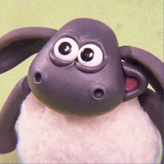 🧸 13d84fd5 Shaun Shaun the Sheep pecora, cartone animato, animazione, claymation, animale, fattoria, carino whatsapp sticker