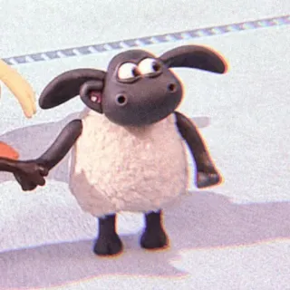 🧸 40b273a1 Shaun Shaun the Sheep pecora, cartone animato, animale, personaggio, Shaun, vita da pecora whatsapp sticker