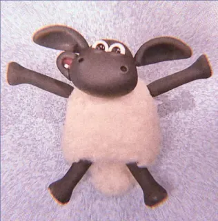 🧸 9e0be916 Shaun the Sheep Shaun, vita da pecora, Cartone animato, Pecora, Animale, Carino whatsapp sticker