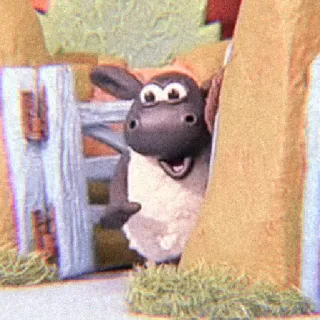 🍫 b0c60cd6 Shaun Shaun the Sheep pecora, cartone animato, animale, animazione in plastilina whatsapp sticker