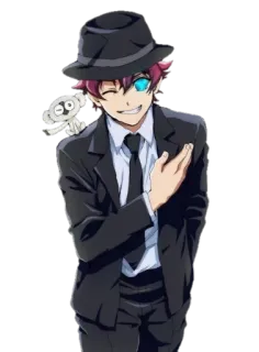 😎 3872b232 Anime, Personaje, Traje, Sombrero, Formal, Animación telegram sticker