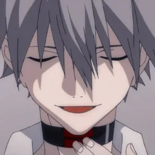 😭 51edcb35 Kaworu Nagisa Neon Genesis Evangelion アニメ, カヲル, 渚, エヴァンゲリオン telegram sticker