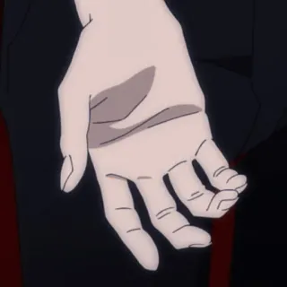 😭 838796cf 手, 中指, ジェスチャー, アニメ telegram sticker