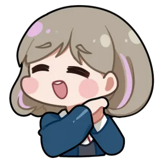 😆 9f31843c Anime, Chibi, Kreskówka, Naklejka, Uroczy, Kawaii telegram sticker