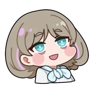 😪 edf0db7e Anime, Słodkie, Kreskówka, Naklejka, Chibi, Dziewczyna telegram sticker