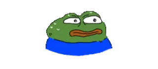 😲 28465b04 Pepe the Frog pepe, frog, meme, internet, sad, pogchamp, emote telegram sticker