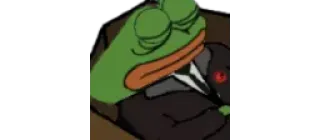⚰️ 9759ef3d Pepe the Frog pepe, frog, suit, meme, internet telegram sticker