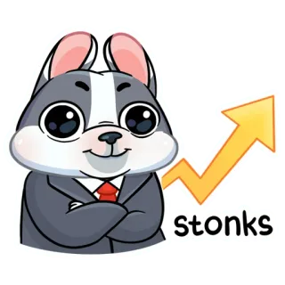 🤓 208a99c5 stonks Stonks, Biznes, Meme, Strzałka, Finanse, Pieniądze, Inwestycja, W górę telegram sticker