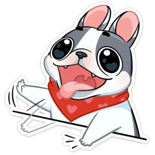 😜 5368d32a chó, chó con, dễ thương, thú cưng, động vật, hoạt hình, vui vẻ, hạnh phúc telegram sticker
