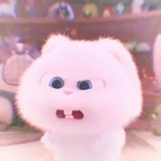 🐰 0a4d9038 Snowball The Secret Life of Pets кролик, зайчик, милый, домашнее животное, животное telegram sticker