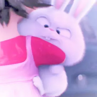 🐰 53026965 Snowball The Secret Life of Pets кролик, зайчик, белый, питомец, животное, милый, мультфильм, фильм telegram sticker