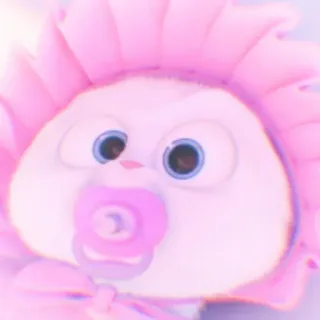 🐰 6e6537f1 милый, малыш, соска, розовый, очаровательный, животное, мультик telegram sticker
