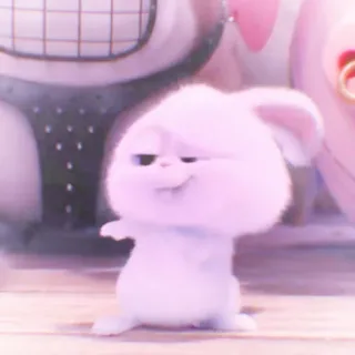 🐰 76725e37 Snowball The Secret Life of Pets кролик, зайчик, милый, животное, мультяшный, питомец telegram sticker