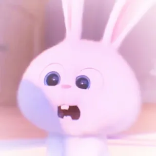 🐰 a37fca5f Snowball The Secret Life of Pets кролик, мультик, животное, питомец, милый telegram sticker