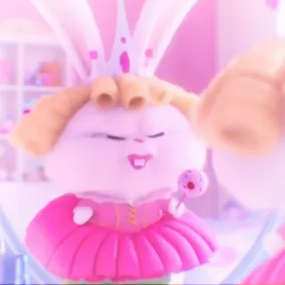 🐰 c4b5467d Gidget The Secret Life of Pets Гиджет, Тайная жизнь домашних животных, собака, милый, принцесса telegram sticker