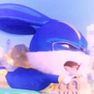 🐰 f638efff кролик, животное, злой, супергерой telegram sticker