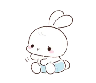 🐰 17bae02b กระต่าย, เด็ก, น่ารัก, สัตว์, สติกเกอร์ telegram sticker