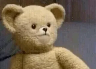 😧 2fd7498e плюшевый мишка, игрушка, мягкая игрушка, мем, смешной, милый whatsapp sticker