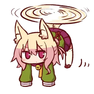 🦊 6a61e418 … Anime, Chibi, Kawaii, Dibujos animados, Animación telegram sticker