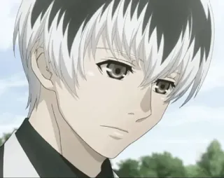 🥀 5b8edcaf Anime, Chico, Pelo blanco, Masculino, Dibujo animado telegram sticker